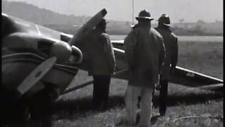 Small Plane Comes in for Crash Landing at Medford Airport Oregon 1966